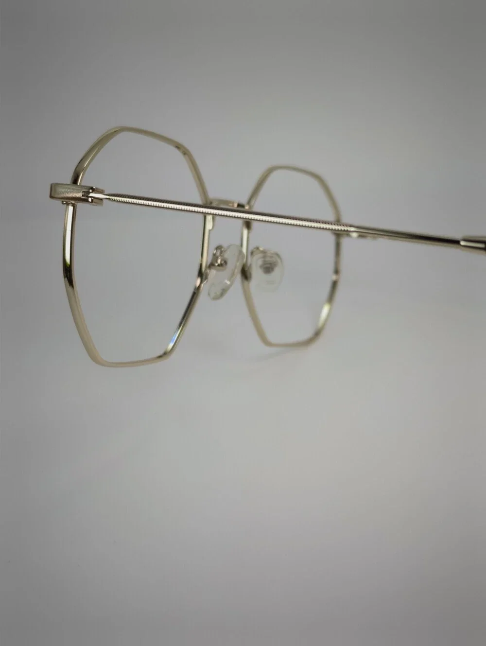 Octave. Gold Geometric Frame Women's Eyewear.